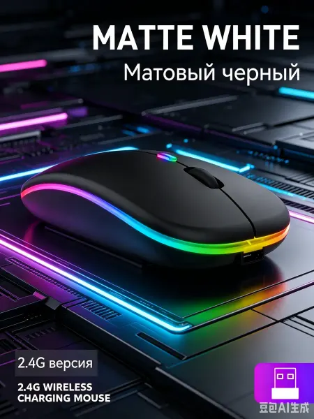 A4TECH Мышка беспроводная компьютерная для ноутбука макбука