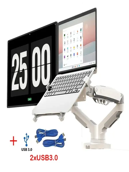 NB ERGONOMIC F160U3-FP-W двусторонние мониторы и ноутбучные кронштейны
