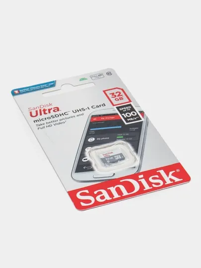 SanDisk 32GB микро флешка — USB быстрый и надёжный накопитель