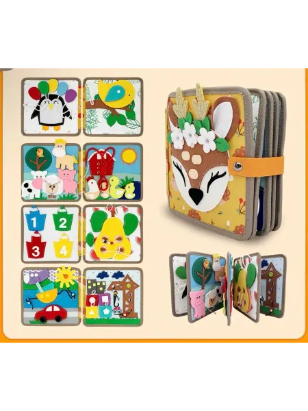 Развивающая игрушка Оленёнок из мягкого фетра