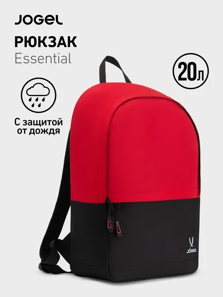 JogelРюкзак спортивный Jogel ESSENTIAL Backpack, рюкзак школьный цвет черный-красный