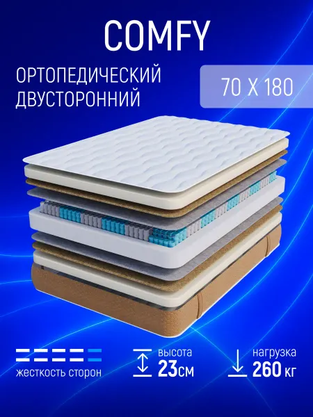 Softi Матрас 70х180 для кровати Ортопедический Пружинный