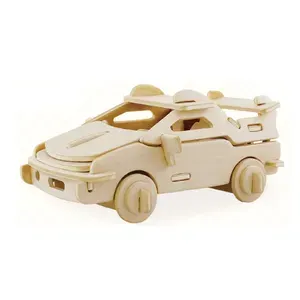 Сборная модель гоночная машина Пазл 3D REZARK ROT-007 33 элемент.