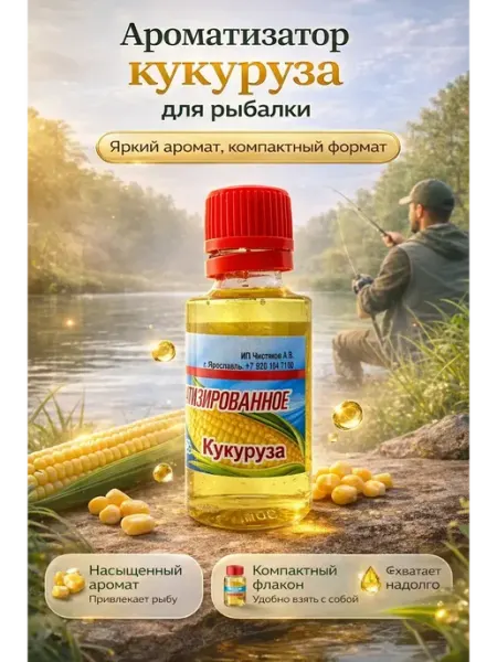 Мона Жидкий ароматизатор кукуруза для приманки