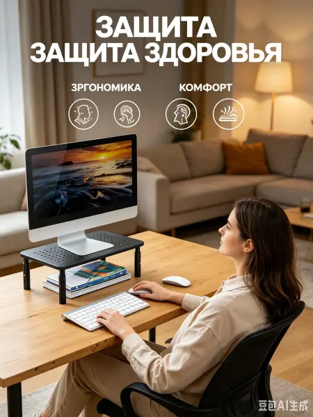 LUMIXA Подставка для монитора 3 уровня, металлическая