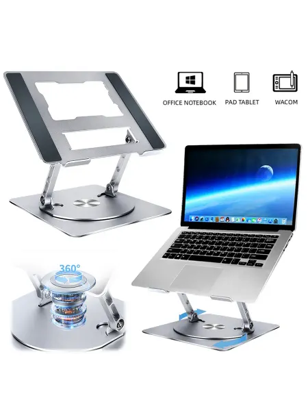 Складная подставка для ноутбука металл для MacBook и Tablet