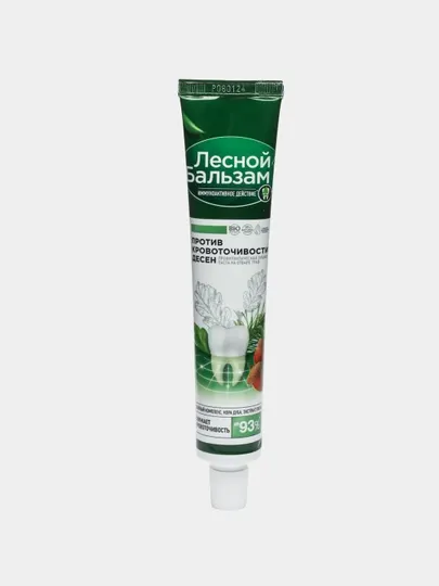 Зубная паста Лесной бальзам, C экстрактом коры дуба и пихты на отваре трав, 75мл
