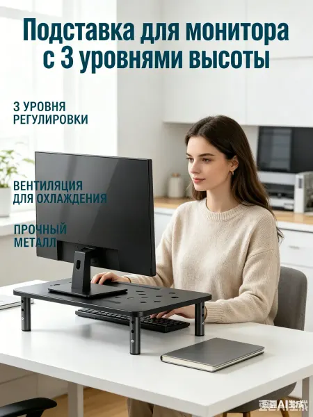 Конко Полка под монитор, подставка под экран
