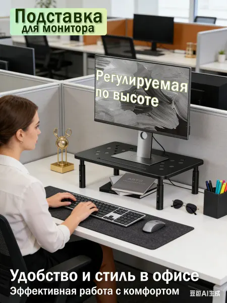 Мигпрайм Подставка под монитор и ноутбук Настольная регулируемая