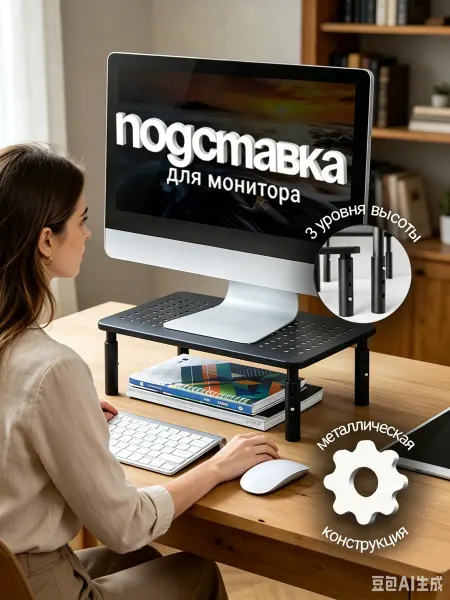 Мигпрайм Подставка настольная для монитора и ноутбука регулируемая