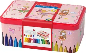 Набор фломастеров Faber-Castell Connector Балерина 33 цвета