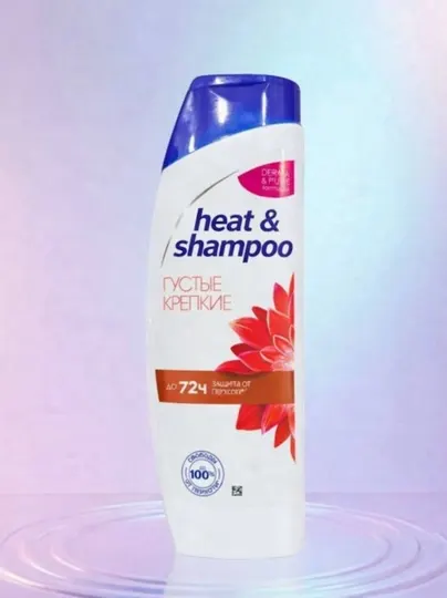 Шампунь для волос Heat&Shampoo, укрепляющий волосы, произведённый в Узбекистане, 400 мл