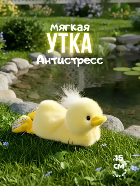 Ароматизированная мягкая игрушка брелок утка
