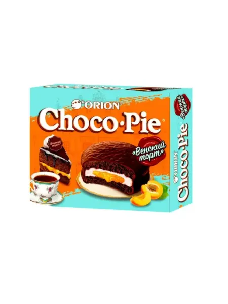 Orion Печенье Choco Pie Vienna cake, 12шт*30г*8, 1 упаковка