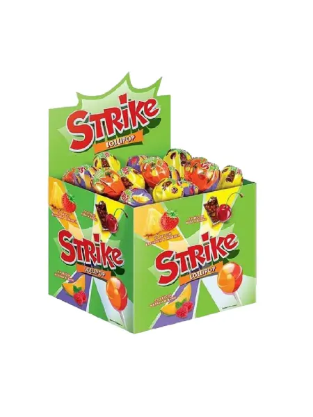 STRIKE Карамель на палочке двойной вкус, 11,3 г, 50 шт