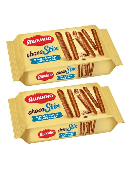 KDV Печенье Chocostix в молочном шоколаде, 130г, 2 шт