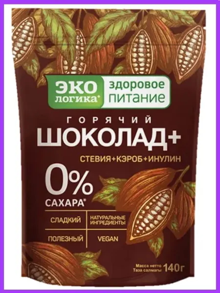 ЭкоЛогика Горячий шоколад Экoлогикa Плюс 140 г