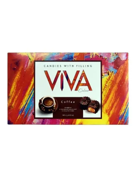 КФ Спартак Набор шоколадных конфет Viva colour Кофе, 140г