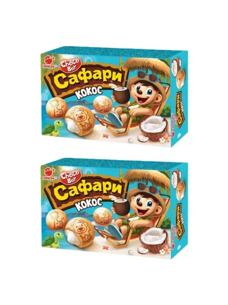 ORION CHOCOBOY Печенье с кокосом, 39 г, 2 уп
