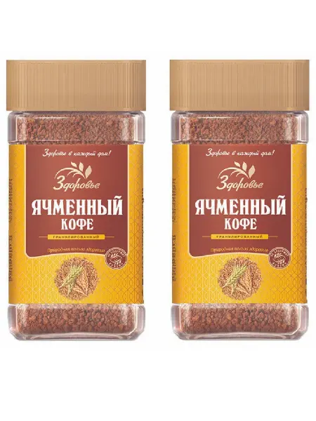 ЗДОРОВЬЕ Кофе гранулированный Ячменный, 75г, 2 уп