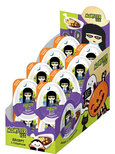 Конфитрейд Десерт с подарком Monster egg, 16 шт по 20г