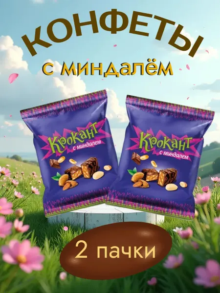 Конфеты с миндалём "Крокант" (2х180 г)