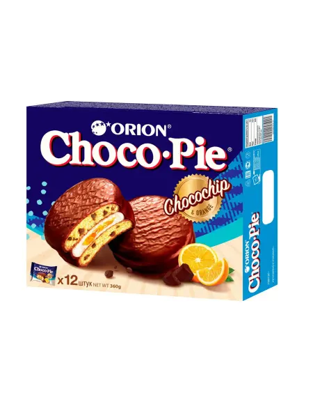 Orion Печенье Choco Pie Chocochip, 12шт*30г