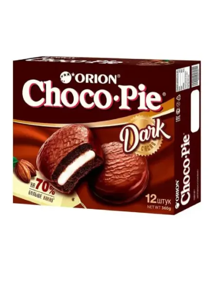 Orion Печенье Choco Pie Dark, 12шт*30г