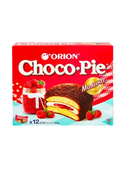 Orion Печенье Choco Pie Малина, 12шт*30г