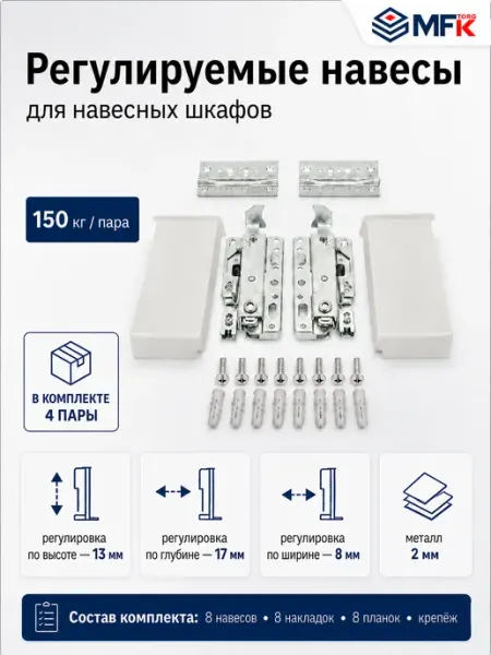 MFK-TORG Навес мебельный усиленный 4 комплекта для кухонного шкафа