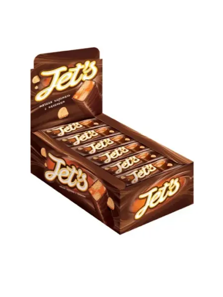 JET S Шоколадный батончик с печеньем, 42 г, 18 шт