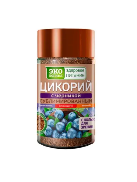 ЭкоЛогика Цикорий сублимированный с черникой 85 грамм