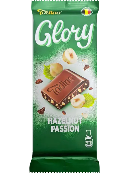 Кондитерская плитка GLORY с ореховой начинкой со вкусом