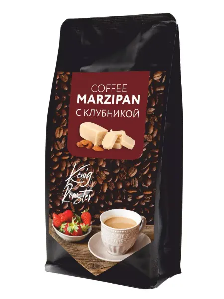 Kenig Roaster Кофе молотое марципан с клубникой ароматизированное 90 гр
