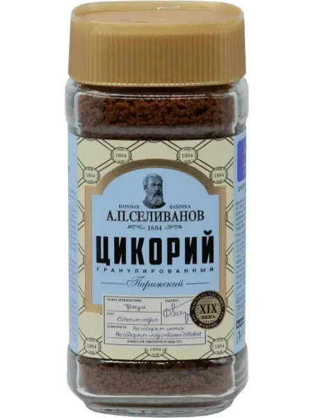 Паровая фабрика А. П. Селиванов Цикорий (Парижский) 90 гр. гранулированный, 1 шт