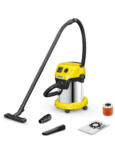 Karcher Пылесос строительный WD 3 P S V 17 4 20 1000Вт (уборка сух