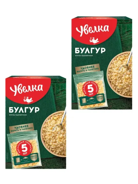 Увелка Булгур в пакетиках, 5х80г 2 упак