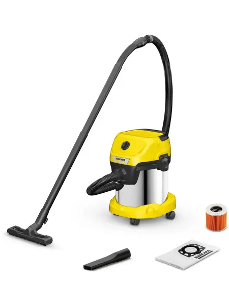 Karcher Строительный пылесос WD 3 S V-15 4 20 желтый