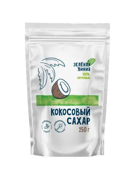 Сахар кокосовый Зелёная Линия 250г