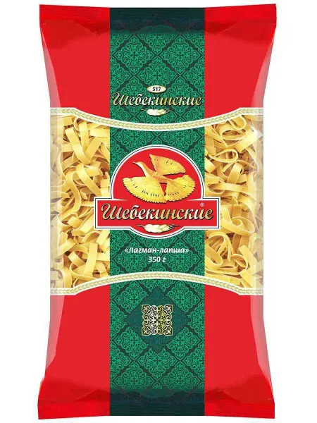 Макаронные изделия Шебекинские Лагман-лапша, 350г