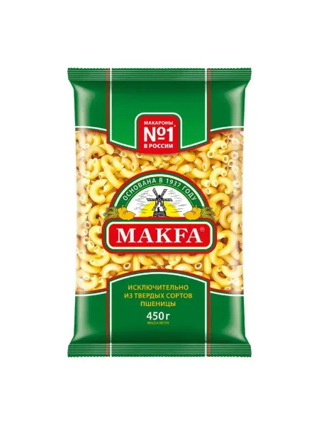 Makfa Макаронные изделия Макфа Рожки гладкие 450г