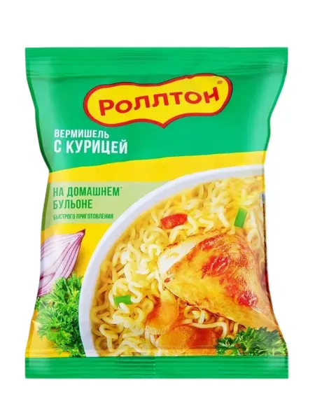 Роллтон Лапша С курицей на домашнем бульоне 60 г