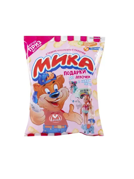 Матяш Кукурузные палочки Мика сладкие в наборе для девочек, 70г