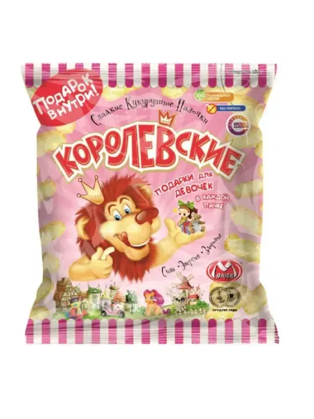Матяш Кукурузные палочки Сюрпризы королевские, 70г