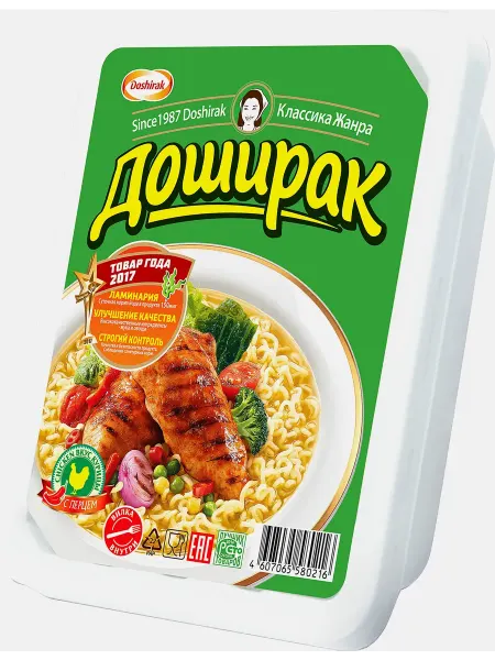 Лапша Доширак быстрого приготовления курица с перцем 90г
