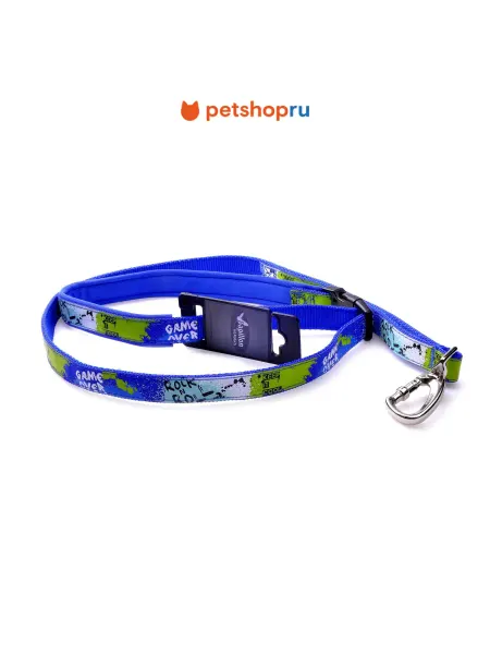 PetShop Поводок для собак, 15 мм 120 см, синий