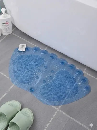 Коврик для ванной противоскользящий массажный PVC 33x58 см
