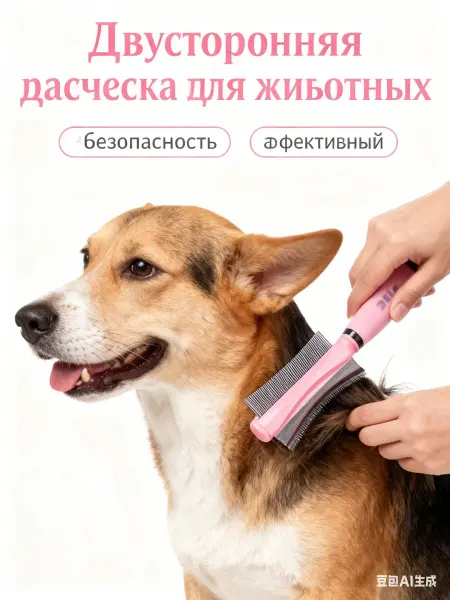 CheerHouse Расческа для кошек и собак дешеддер
