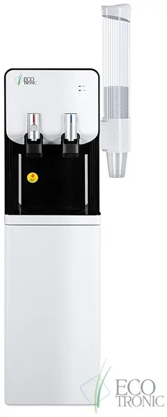Пурифайер Ecotronic M40-U4L white-black, подключаемый к водопроводу, с нагревом и компрессорным охлаждением
