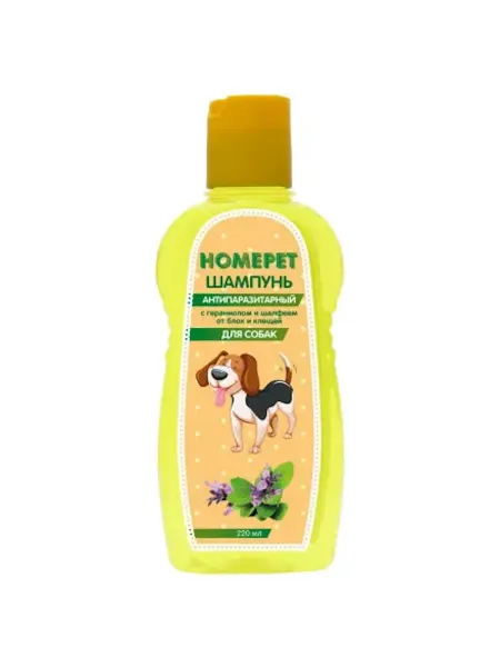 HomePet Шампунь антипаразитарный для собак, 220 мл